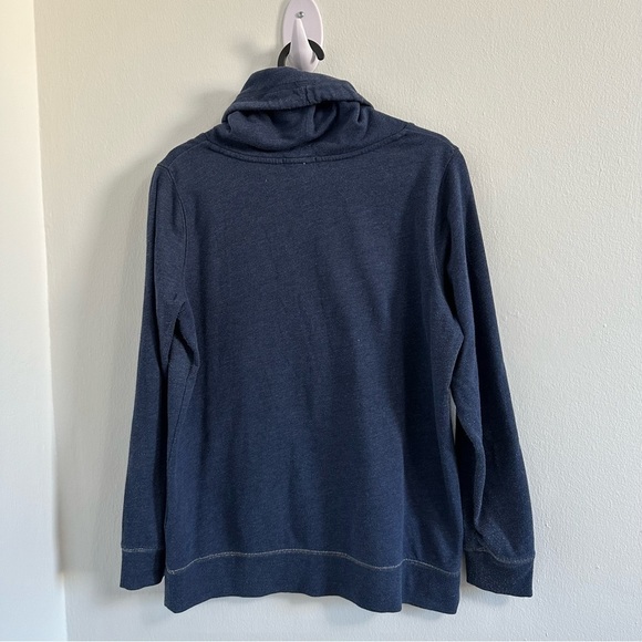 GAP turtle neck warmer HOODIE in  navy blue - Picture 5 of 5